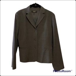 Gray 87% wool Talbot’s blazer, 8P.